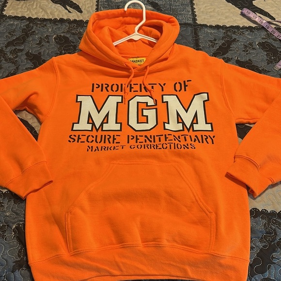Market Studios Property Of MGM Kai Cenat Prison Stream hooded sweatshirt S - Picture 2 of 5